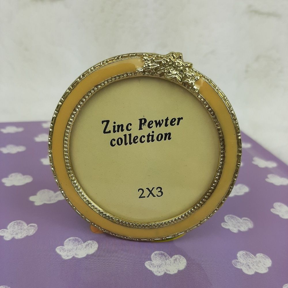 Vintage Zinc Pewter Collection Small Picture Frame